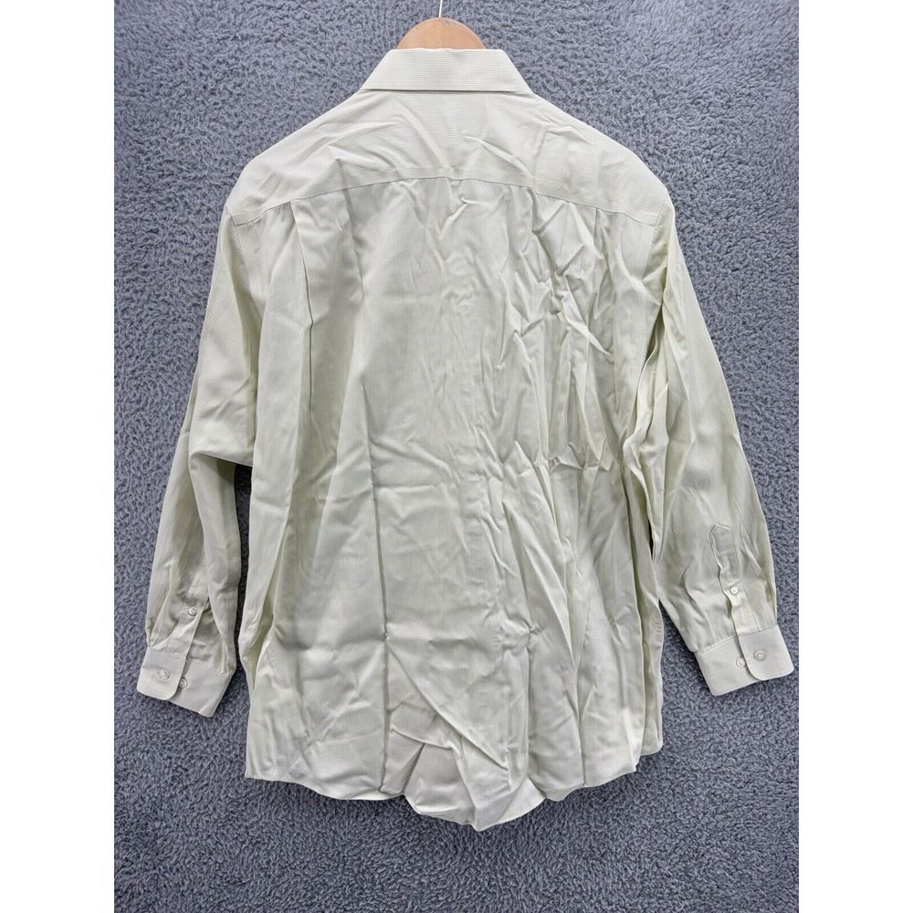 ENRO Dress Shirt Mens 16-32/33 Key‎ Lime Non-Iron Cotton Long Sleeve Button-Up - Picture 6 of 7